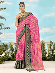 Woven Printed Georgette Saree