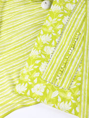 Neck Patti Cotton Blend Unstitched Suit With Dupatta