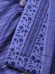 Printed Cotton Blend Unstitched Suit Piece With Dupatta