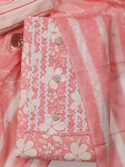 Digital Printed Cotton Blend Unstitched Suit With Dupatta