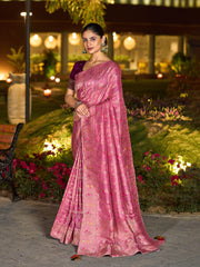 Sequence Embroidery Art Silk Saree