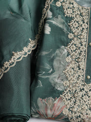 Embroidered Muslin Unstitched Suit With Dupatta