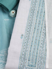 Printed Linen Unstitched Suit With Dupatta
