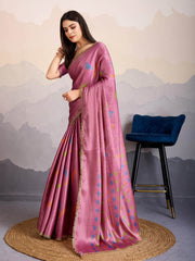 Zari Jaal Woven Art Silk Saree