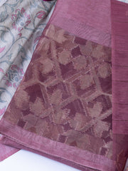 Woven Tissue Unstitched Suit With Dupatta