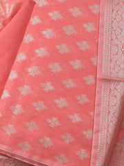 Banarasi Chanderi Unstitched Suit With Dupatta