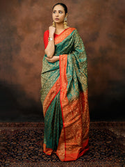 Woven Design Satin Saree