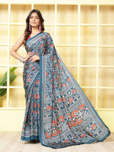 Digital Printed Crepe Saree
