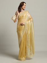 Sequence Embroidery Tissue Saree