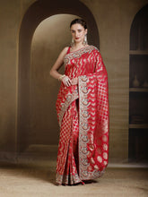 Embroidered Dola Silk Saree