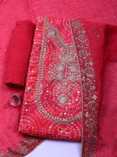 Printed Cotton Blend Unstitched Suit With Pant & Dupatta