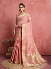 Woven Design Linen Blend Saree