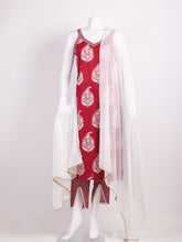 Printed Cotton Kurta With Pants & Dupatta
