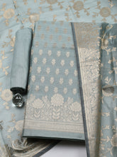 Woven Design Chanderi Unstitched Suit With Pant & Dupatta