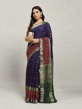 Digital Printed Cotton Blend Woven Saree