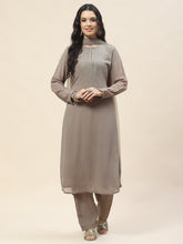 Georgette Suit Set With Net Dupatta