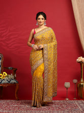 Embroidered Georgette Saree