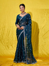 Embroidered Chiffon Saree