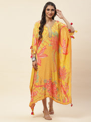 Floral Printed Crepe Kurta