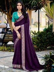 Zari Border Art Silk Saree