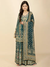 Digital Print Crepe Suit Set With Dupatta