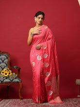 Woven Design Art Silk Pink Saree