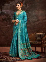 Bandhani Printed Art Silk Saree