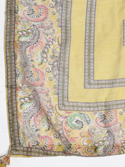 Printed Muslin Unstitched Suit Piece With Dupatta