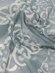 Digital Printed Cotton Blend Unstitched Suit With Dupatta