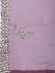 Neck Embroidered Tissue Unstitched Suit With Dupatta