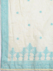 Neck Embroidery Cotton Blend Unstitched Suit With Dupatta