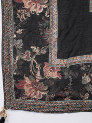 Printed Muslin Unstitched Suit Piece With Dupatta