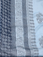 Printed Cotton Blend Unstitched Suit With Dupatta