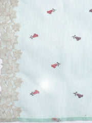 Embroidery Tissue Unstitched Suit With Dupatta