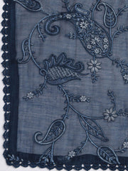 Embroidery Chanderi Unstitched Suit With Dupatta