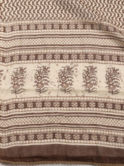 Printed Cotton Blend Unstitched Suit With Dupatta