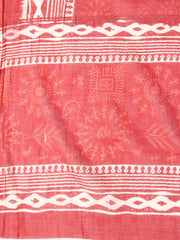 Printed Cotton Blend Unstitched Suit With Dupatta