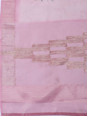 Neck Embroidered Tissue Unstitched Suit With Dupatta