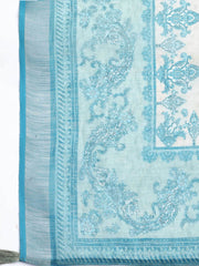 Printed Linen Unstitched Suit Piece With Dupatta