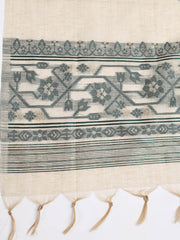 Embroidered Cotton Blend Unstitched Suit Piece With Dupatta