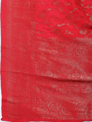 Embroidered Chanderi Unstitched Suit Piece With Dupatta