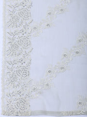 Embroidered Organza Unstitched Suit With Dupatta