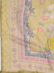 Printed Muslin Unstitched Suit With Dupatta