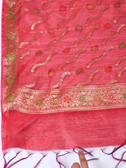 Woven Chanderi Unstitched Suit With Dupatta