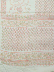 Printed Cotton Blend Unstitched Suit Piece With Dupatta
