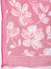 Printed Chanderi Unstitched Suit Piece With Dupatta