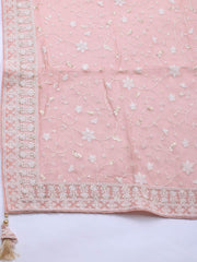 Embroidered Georgette Unstitched Suit Piece With Dupatta