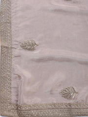 Neck Embroidered Tissue Unstitched Suit With Dupatta