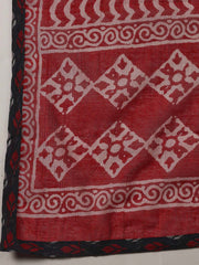 Printed Cotton Blend Unstitched Suit With Dupatta