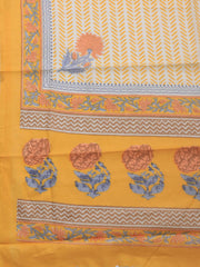 Printed Cotton Blend Unstitched Suit Piece With Dupatta